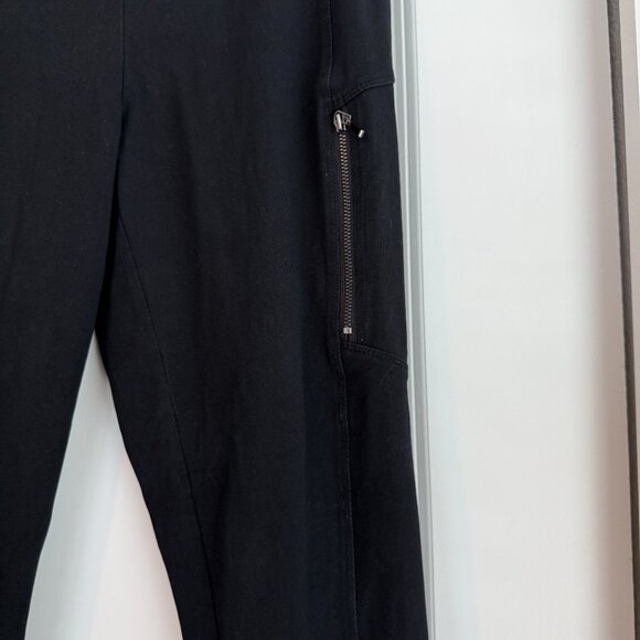 Susan Graver Weekend Regular Premium Stretch Leggings with Zipper Detail Small - Picture 2 of 6